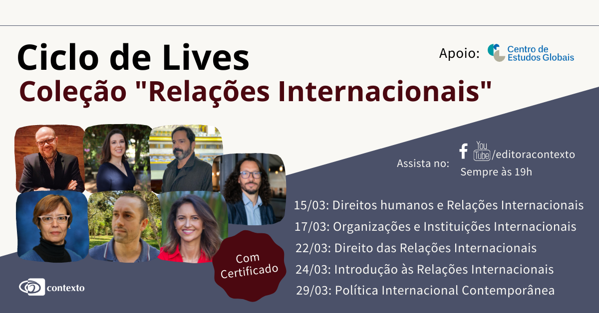 Ciclo de Lives – Coleção "Relações Internacionais"